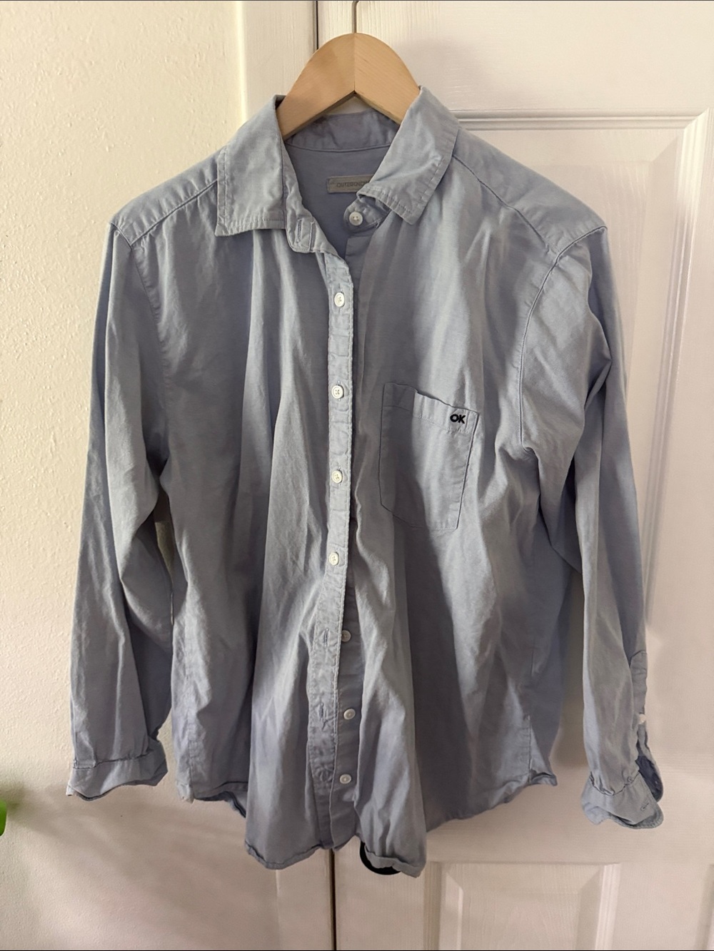 Outerknown Sydney Boyfriend Shirt Heather Blue / S